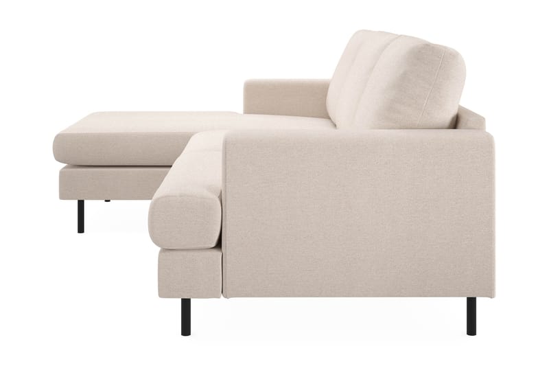 Menard Compact 3-istuttava Vasenkätinen L-muotoinen Divaanisohva Kankaasta - Beige - Huonekalut - Sohva - Divaanisohva - 3 istuttava sohva divaanilla