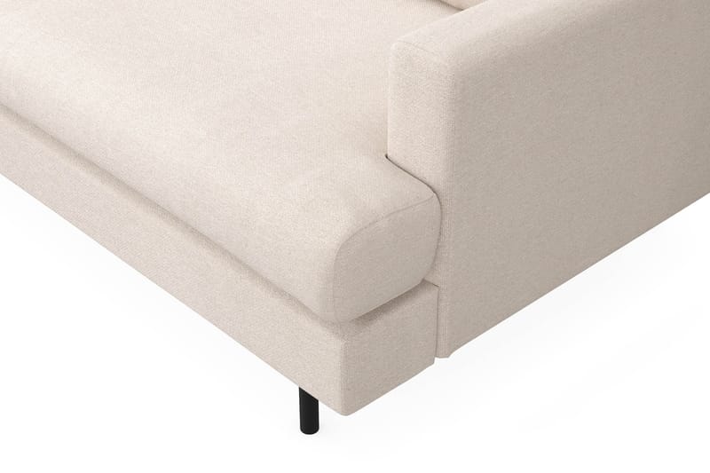 Menard Compact 3-istuttava Vasenkätinen L-muotoinen Divaanisohva Kankaasta - Beige - Huonekalut - Sohva - Divaanisohva - 3 istuttava sohva divaanilla