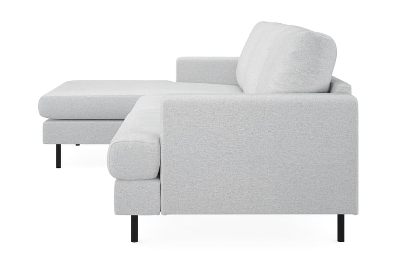 Menard Compact 3-istuttava Vasenkätinen L-muotoinen Divaanisohva Kankaasta - Vaaleanharmaa - Huonekalut - Sohva - Divaanisohva - 3 istuttava sohva divaanilla