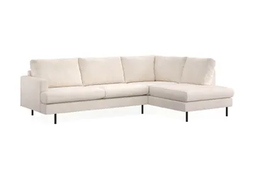 Menard Compact 4-istuttava Oikeakätinen L-muotoinen Divaanisohva Manchesterista - Beige - Huonekalut - Sohva - Divaanisohva