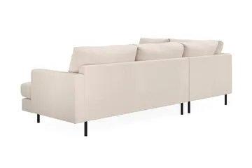 Menard Compact 4-istuttava Vasenkätinen L-muotoinen Divaanisohva Kankaasta - Beige - Huonekalut - Sohva - Divaanisohva - 4 istuttava sohva divaanilla