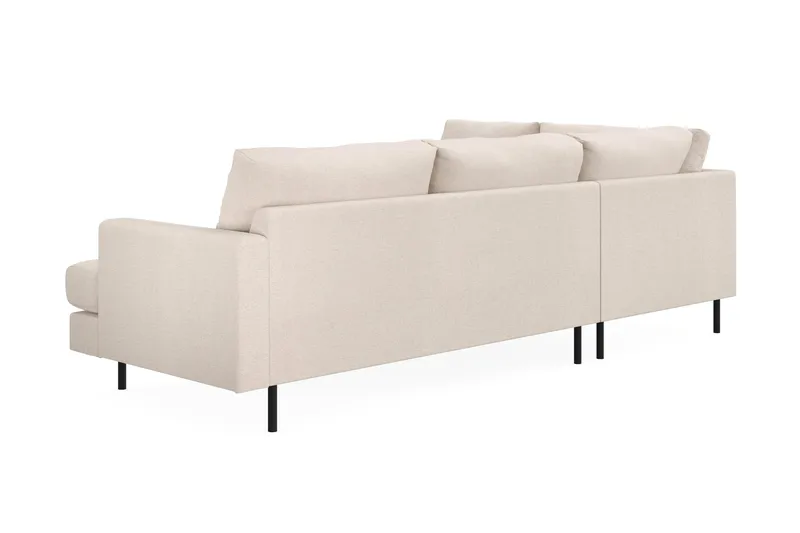 Menard Compact 4-istuttava Vasenkätinen L-muotoinen Divaanisohva Kankaasta - Beige - Huonekalut - Sohva - Divaanisohva - 4 istuttava sohva divaanilla