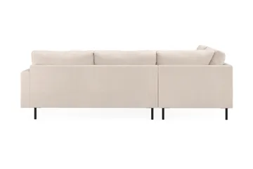 Menard Compact 4-istuttava Vasenkätinen L-muotoinen Divaanisohva Kankaasta - Beige - Huonekalut - Sohva - Divaanisohva - 4 istuttava sohva divaanilla