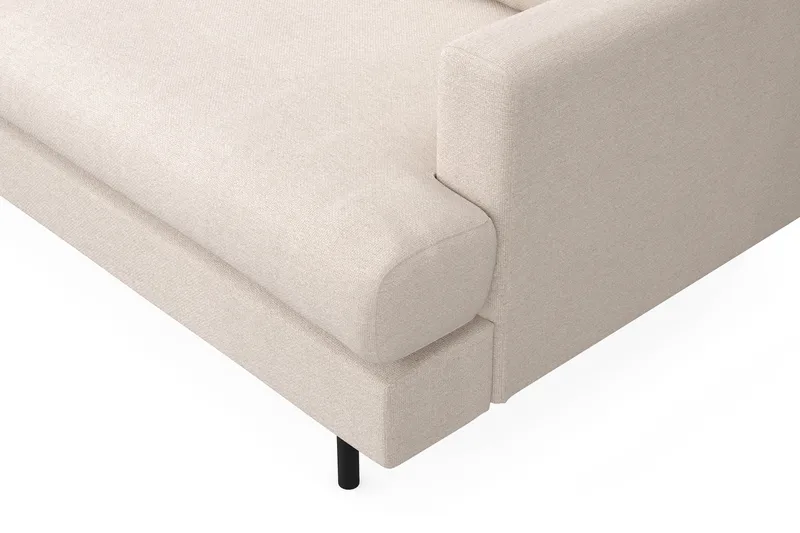 Menard Compact 4-istuttava Vasenkätinen L-muotoinen Divaanisohva Kankaasta - Beige - Huonekalut - Sohva - Divaanisohva - 4 istuttava sohva divaanilla