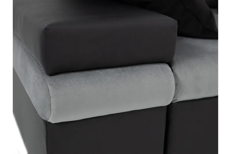 Naoma Sohva Divaanilla 3-ist. - Valkoinen/Vaaleanharmaa - Huonekalut - Sohva - Divaanisohva - 3 istuttava sohva divaanilla