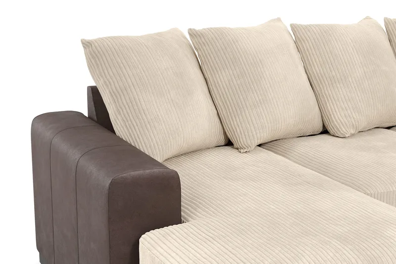 Ocean 5-istuttava Oikeakätinen U-muotoinen Large Sohva Divaanilla ja Divaaniosalla Manchesterista - Beige - Huonekalut - Sohva - Divaanisohva