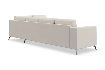 Ocean Lyx 4-istuttava Oikeakätinen L-muotoinen Divaanisohva Kankaalla - Beige - Huonekalut - Sohva - Divaanisohva