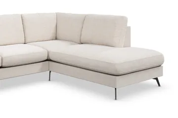 Ocean Lyx 4-istuttava Oikeakätinen L-muotoinen Divaanisohva Kankaalla - Beige - Huonekalut - Sohva - Divaanisohva