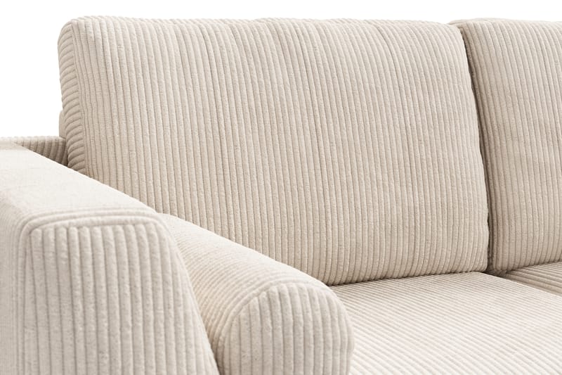 Ocean Lyx 4-istuttava Oikeakätinen L-muotoinen Divaanisohva Manchester-kankaalla - Beige - Huonekalut - Sohva - Divaanisohva
