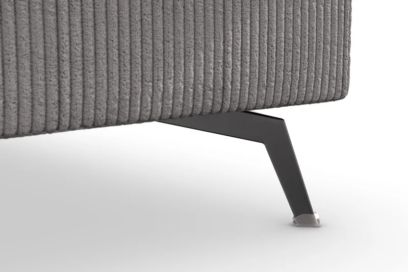 Ocean Lyx 4-istuttava Oikeakätinen L-muotoinen Divaanisohva Manchester-kankaalla - Tummanharmaa - Huonekalut - Sohva - Divaanisohva - 4 istuttava sohva divaanilla