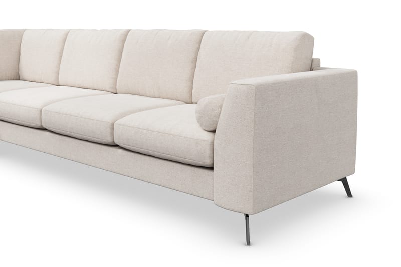 Ocean Lyx 4-istuttava Vasenkätinen L-muotoinen Divaanisohva Kankaalla - Beige - Huonekalut - Sohva - Divaanisohva