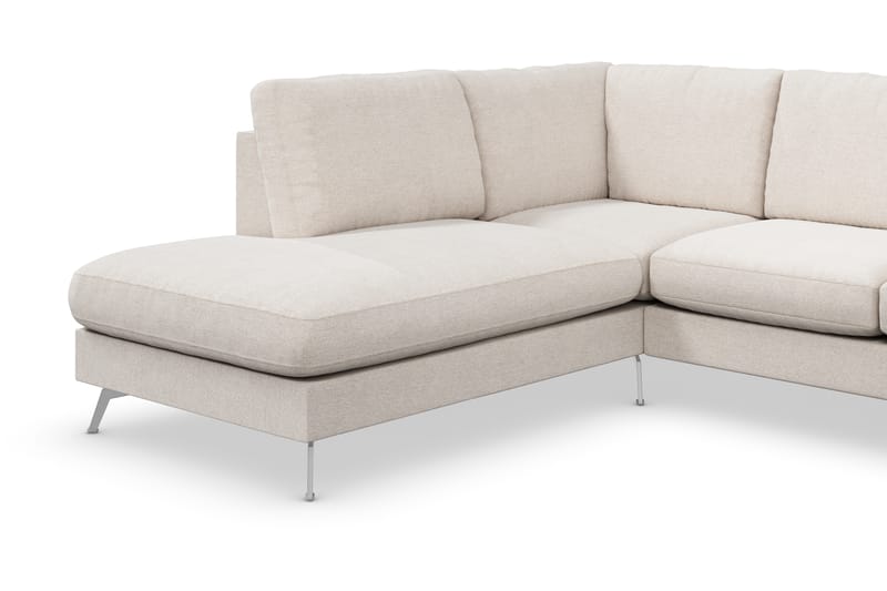 Ocean Lyx 4-istuttava Vasenkätinen L-muotoinen Divaanisohva Kankaalla - Beige - Huonekalut - Sohva - Divaanisohva