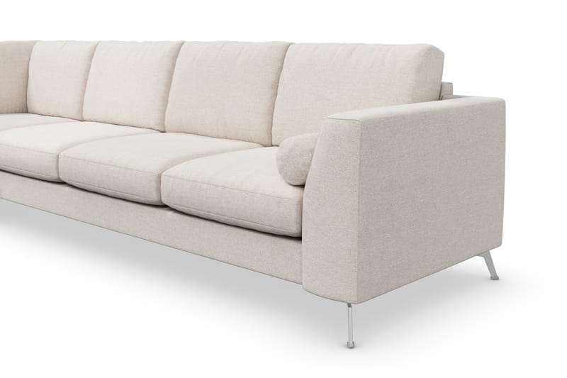 Ocean Lyx 4-istuttava Vasenkätinen L-muotoinen Divaanisohva Kankaalla - Beige - Huonekalut - Sohva - Divaanisohva
