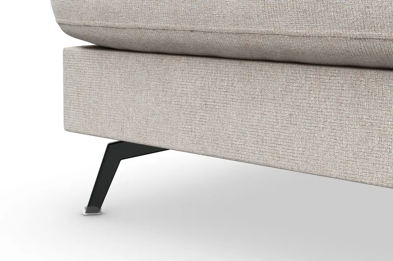 Ocean Lyx 4-istuttava Vasenkätinen L-muotoinen Divaanisohva Kankaalla - Beige - Huonekalut - Sohva - Divaanisohva - 4 istuttava sohva divaanilla