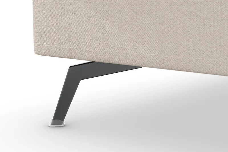 Ocean Lyx 4-istuttava Vasenkätinen L-muotoinen Divaanisohva Kankaalla - Beige - Huonekalut - Sohva - Divaanisohva - 4 istuttava sohva divaanilla