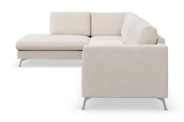 Ocean Lyx 4-istuttava Vasenkätinen L-muotoinen Divaanisohva Kankaalla - Beige - Huonekalut - Sohva - Divaanisohva