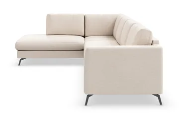 Ocean Lyx 4-istuttava Vasenkätinen L-muotoinen Divaanisohva Kankaalla - Beige - Huonekalut - Sohva - Divaanisohva