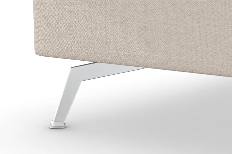 Ocean Lyx 4-istuttava Vasenkätinen L-muotoinen Divaanisohva Kankaalla - Beige - Huonekalut - Sohva - Divaanisohva - 4 istuttava sohva divaanilla