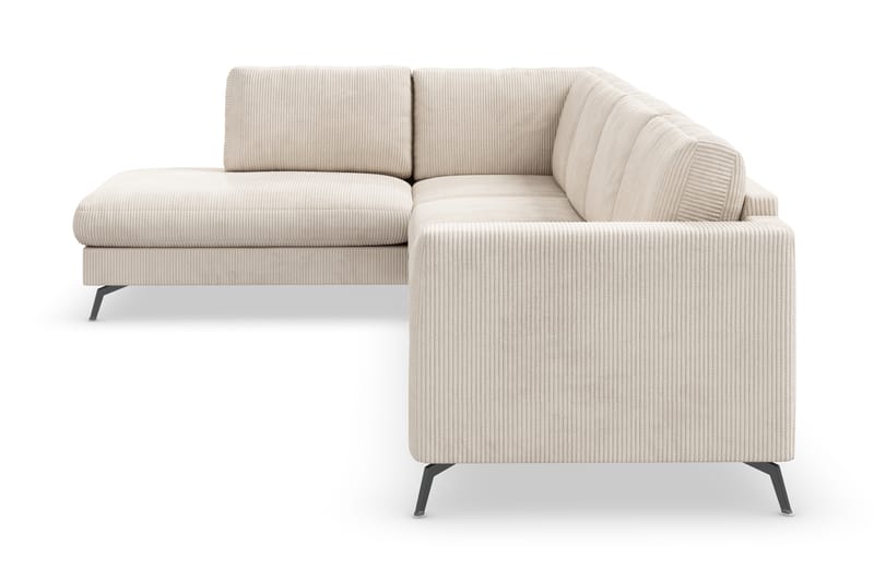 Ocean Lyx 4-istuttava Vasenkätinen L-muotoinen Divaanisohva Manchester-kankaalla - Beige - Huonekalut - Sohva - Divaanisohva