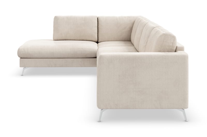 Ocean Lyx 4-istuttava Vasenkätinen L-muotoinen Divaanisohva Manchester-kankaalla - Beige - Huonekalut - Sohva - Divaanisohva