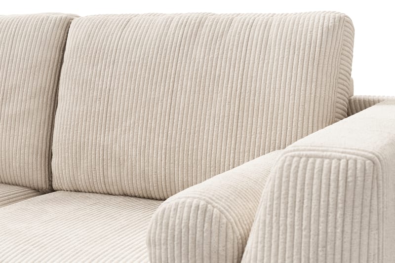 Ocean Lyx 4-istuttava Vasenkätinen L-muotoinen Divaanisohva Manchester-kankaalla - Beige - Huonekalut - Sohva - Divaanisohva