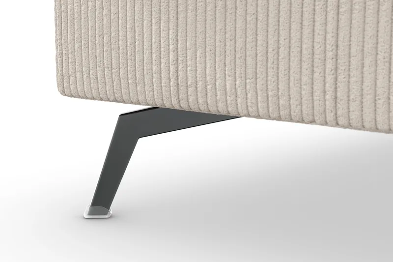 Ocean Lyx 4-istuttava Vasenkätinen L-muotoinen Divaanisohva Manchester-kankaalla - Beige - Huonekalut - Sohva - Divaanisohva - 4 istuttava sohva divaanilla