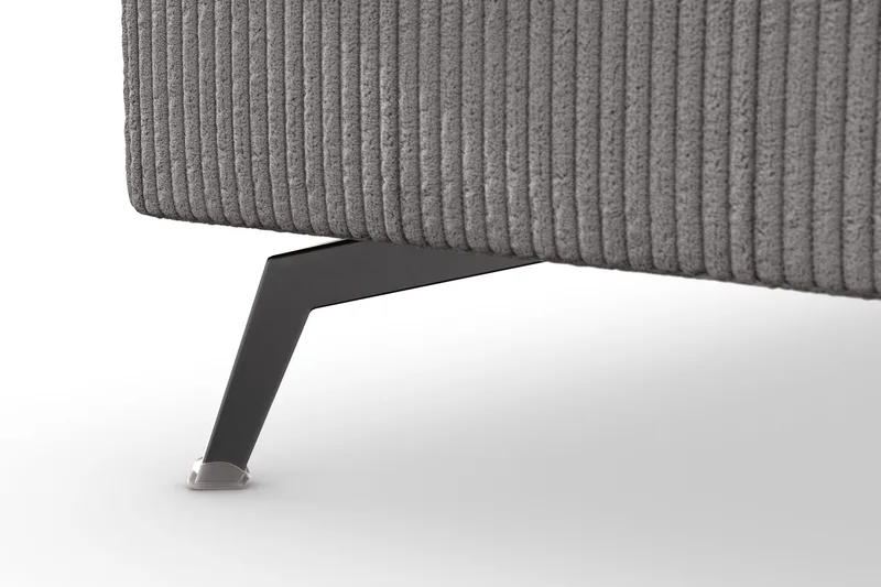 Ocean Lyx 4-istuttava Vasenkätinen L-muotoinen Divaanisohva Manchester-kankaalla - Tummanharmaa - Huonekalut - Sohva - Divaanisohva - 4 istuttava sohva divaanilla