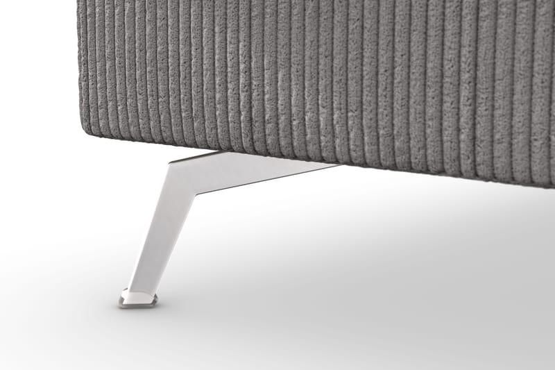 Ocean Lyx 4-istuttava Vasenkätinen L-muotoinen Divaanisohva Manchester-kankaalla - Tummanharmaa - Huonekalut - Sohva - Divaanisohva - 4 istuttava sohva divaanilla