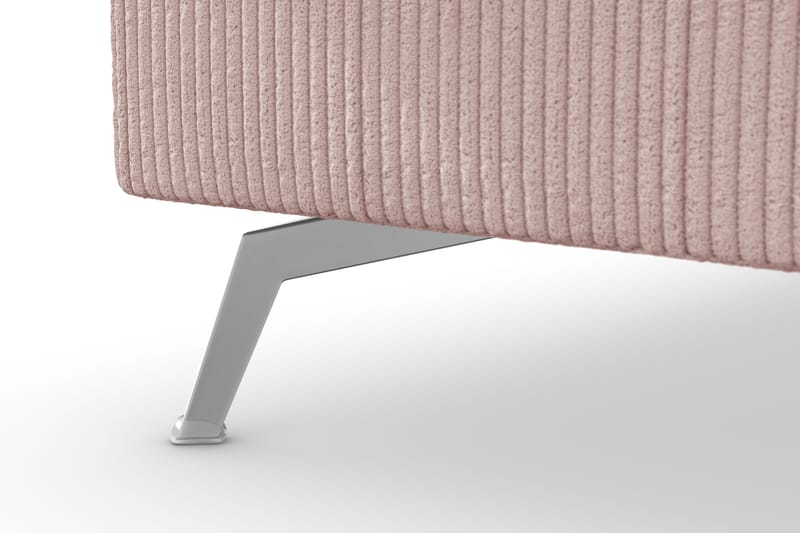 Ocean Lyx 4-istuttava Vasenkätinen L-muotoinen Divaanisohva Manchester-kankaalla - Vaaleanpunainen - Huonekalut - Sohva - Divaanisohva - 4 istuttava sohva divaanilla