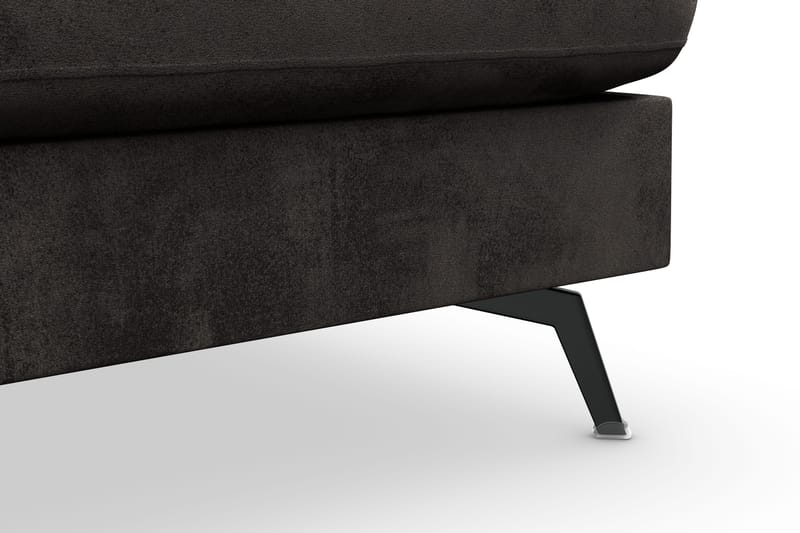 Ocean Lyx 5-istuttava Oikeakätinen L-muotoinen Divaanisohva Sametilla - Tummanharmaa - Huonekalut - Sohva - Divaanisohva - 4 istuttava sohva divaanilla