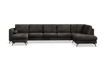 Ocean Lyx 6-istuttava Oikeakätinen U-muotoinen Sohva Divaanilla ja Divaanituolilla + Rahi Sametilla