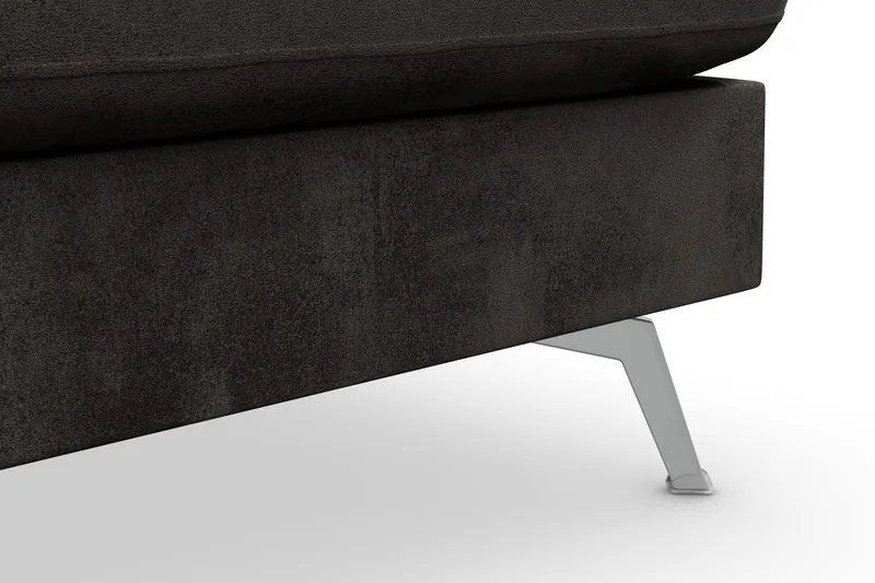 Ocean Lyx 6-istuttava Oikeakätinen U-muotoinen Sohva Divaanilla ja Divaanituolilla + Rahi Sametilla - Tummanharmaa - Huonekalut - Sohva - U-Sohva