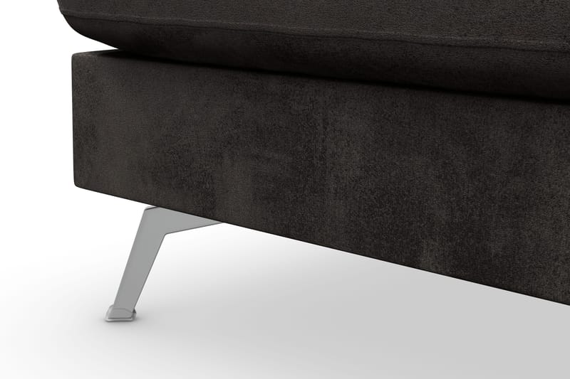 Ocean Lyx 6-istuttava Vasenkätinen U-muotoinen Sohva Divaanilla ja Divaanituolilla + Rahi Sametilla - Tummanharmaa - Huonekalut - Sohva - Divaanisohva