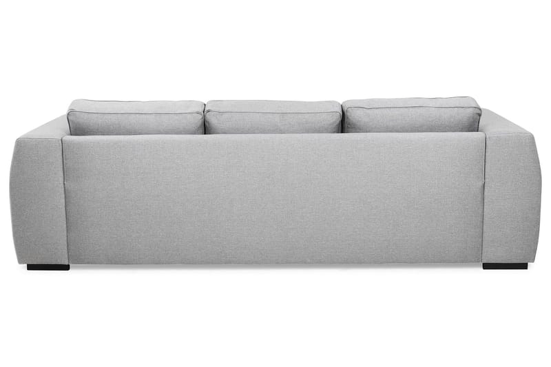 Optus 3-istuttava Käännettävä L-muotoinen Divaanisohva Kankaalla - Vaaleanharmaa - Huonekalut - Sohva - Divaanisohva - 3 istuttava sohva divaanilla