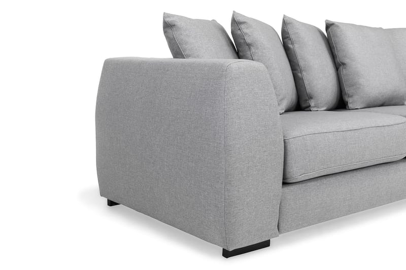 Optus 4-istuttava Oikeakätinen L-muotoinen Divaanisohva Kankaalla sis. Kirjekuorityynyt - Vaaleanharmaa - Huonekalut - Sohva - Divaanisohva - 3 istuttava sohva divaanilla