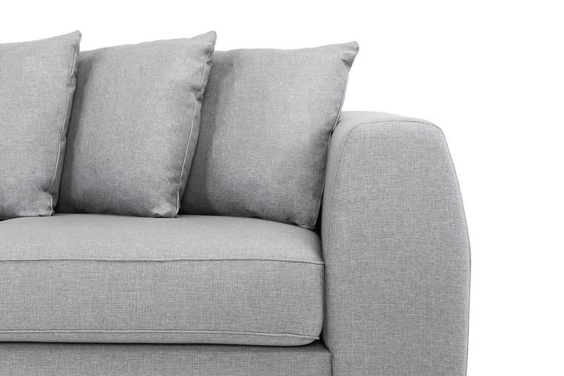 Optus 4-istuttava Vasenkätinen L-muotoinen Divaanisohva Kankaalla sis. Kirjekuorityynyt - Vaaleanharmaa - Huonekalut - Sohva - Divaanisohva - 3 istuttava sohva divaanilla