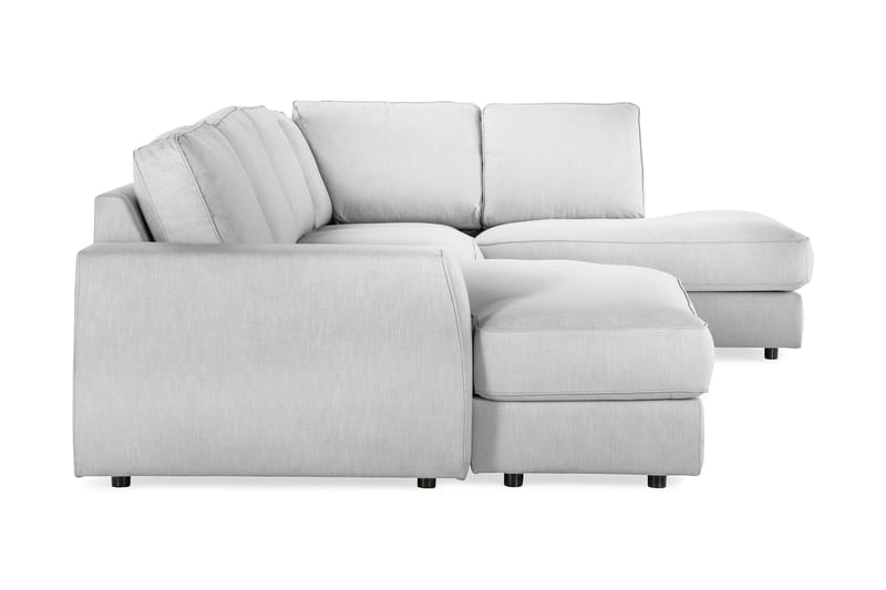 Optus Lyx 4-istuttava Oikeakätinen U-muotoinen Sohva Divaanilla ja Divaaniosalla Kankaasta - Harmaa - Huonekalut - Sohva - Divaanisohva