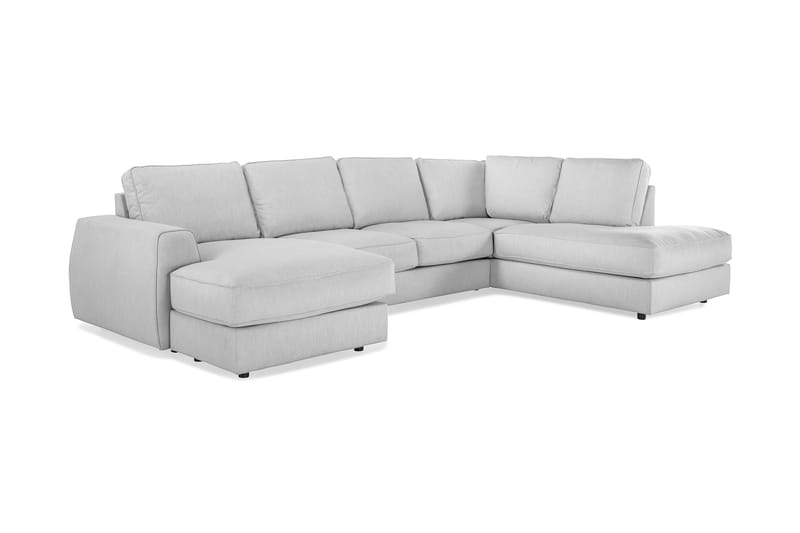 Optus Lyx 4-istuttava Oikeakätinen U-muotoinen Sohva Divaanilla ja Divaaniosalla Kankaasta - Harmaa - Huonekalut - Sohva - Divaanisohva