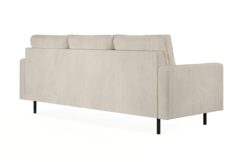 Peppe 3-istuttava Käännettävä L-muotoinen Divaanisohva Manchesterista - Beige - Huonekalut - Sohva - Divaanisohva - 3 istuttava sohva divaanilla