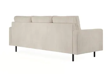 Peppe 3-istuttava Käännettävä L-muotoinen Divaanisohva Manchesterista - Beige - Huonekalut - Sohva - Divaanisohva - 3 istuttava sohva divaanilla