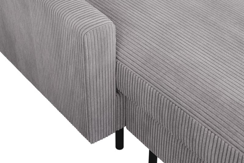 Peppe 4-istuttava Oikeakätinen U-muotoinen Sohva Divaanilla ja Divaaniosalla Manchesterista - Tummanharmaa - Huonekalut - Sohva - Divaanisohva