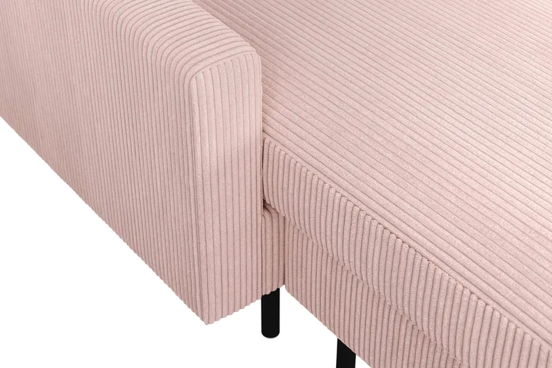 Peppe 4-istuttava Oikeakätinen U-muotoinen Sohva Divaanilla ja Divaaniosalla Manchesterista - Vaaleanpunainen - Huonekalut - Sohva - Divaanisohva