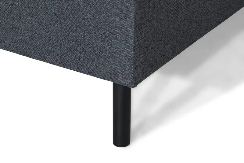 Peppe 4-istuttava Vasenkätinen L-muotoinen Divaanisohva Kankaasta - Tummanharmaa - Huonekalut - Sohva - Divaanisohva