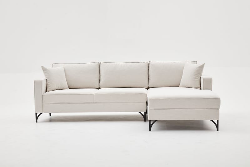 Retzow sohva divaanilla 4-istuttava - Beige - Huonekalut - Sohva - Divaanisohva