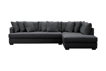 Rossita 4-istuttava Oikeakätinen L-muotoinen Syvä Leponurkkasohva Yhdellä Istuintyynyllä Chenillestä