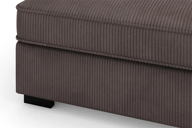 Rossita 4-istuttava Vasenkätinen L-muotoinen Syvä Leponurkkasohva Vakosametti - Tummanharmaa - Huonekalut - Sohva - Divaanisohva