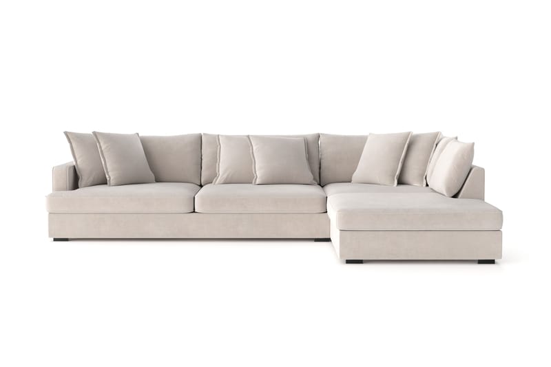 Rossita Lyx 4-istuttava Erittäin syvä Sohva divaanilla Oikea - Beige Kangas - Huonekalut - Sohva - Divaanisohva