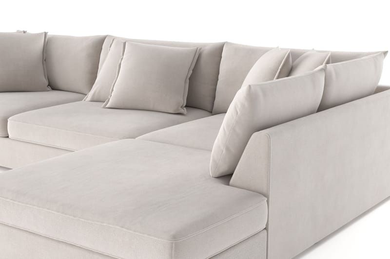 Rossita Lyx 4-istuttava Erittäin syvä Sohva divaanilla Oikea - Beige Kangas - Huonekalut - Sohva - Divaanisohva