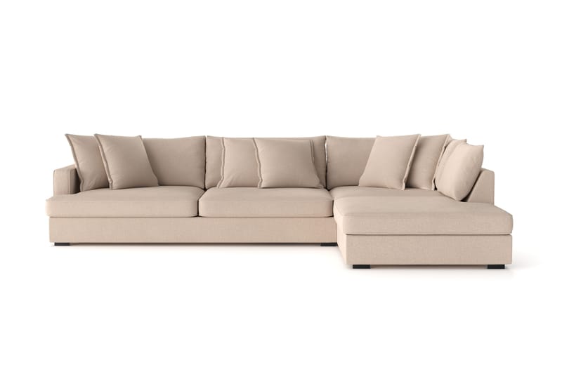 Rossita Lyx 4-istuttava Erittäin syvä Sohva divaanilla Oikea - Beige Kangas - Huonekalut - Sohva - Divaanisohva