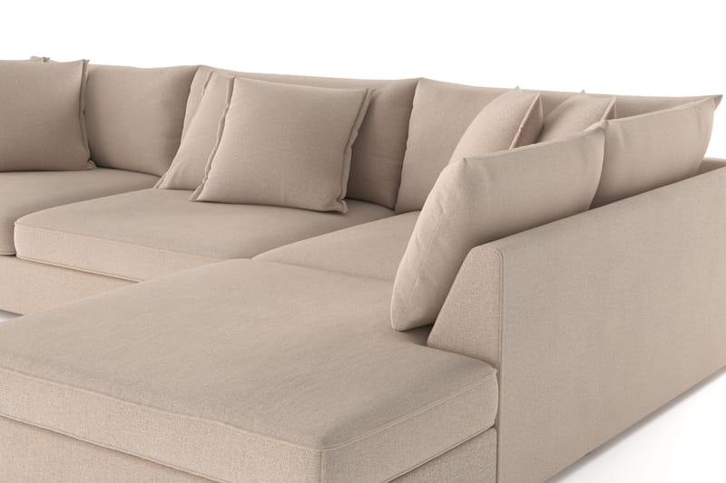 Rossita Lyx 4-istuttava Erittäin syvä Sohva divaanilla Oikea - Beige Kangas - Huonekalut - Sohva - Divaanisohva